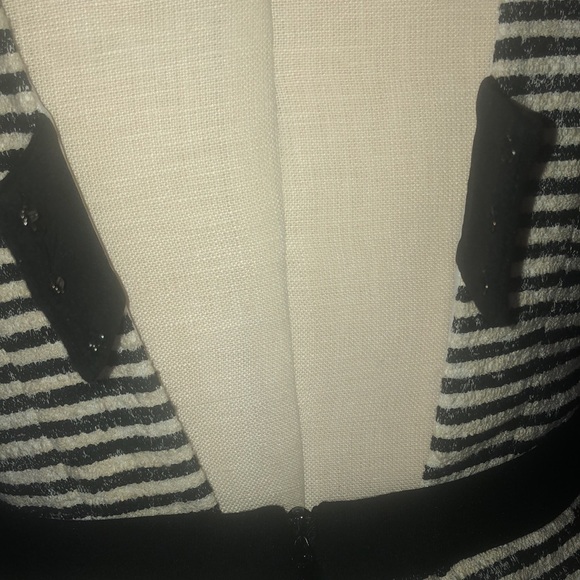 BCBG Max Azria Piper Peplum Striped Dress 6 NWOT - Picture 12 of 15